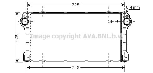 AVA QUALITY COOLING Kompressoriõhu radiaator TO4565